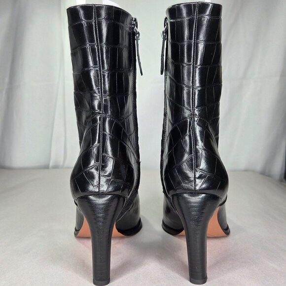 Franco Sarto Women's Franco Appia Booties (Black Croc Print Leather) - Picture 4 of 8